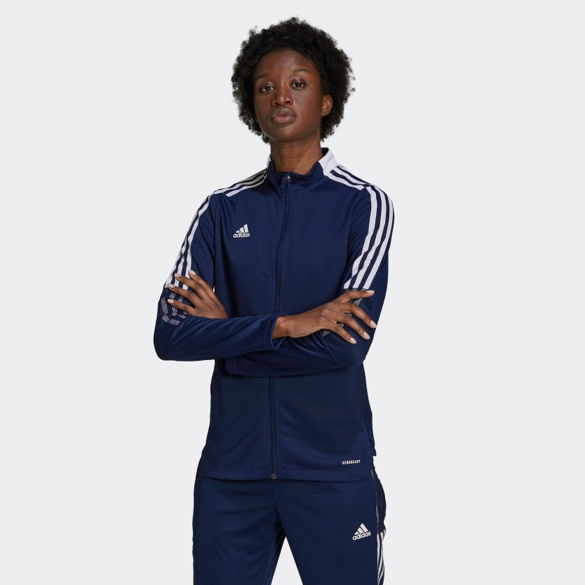 Adidas track jacket navy blue Clearance