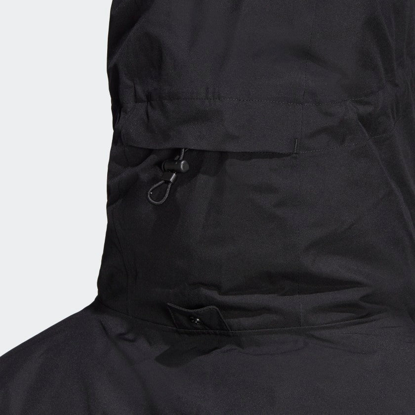 adidas TRAVEER RAIN.READY Waterproof Jacket | Black | Men's – stripe 3  adidas