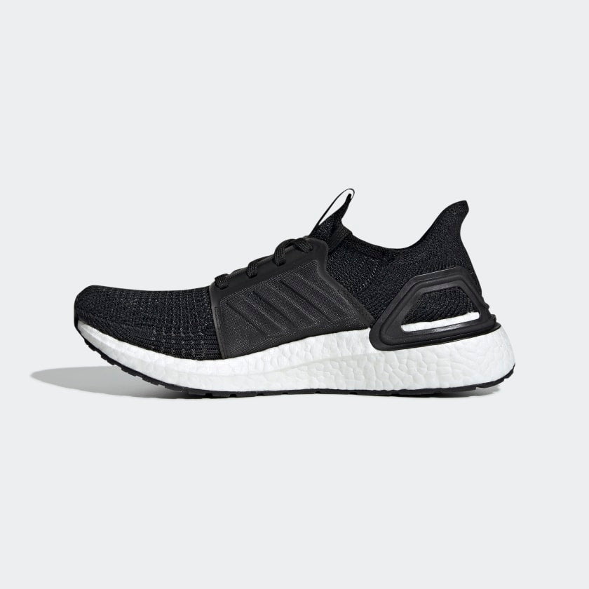 adidas ULTRABOOST 19 Running Shoes | Black-White | | stripe 3 adidas