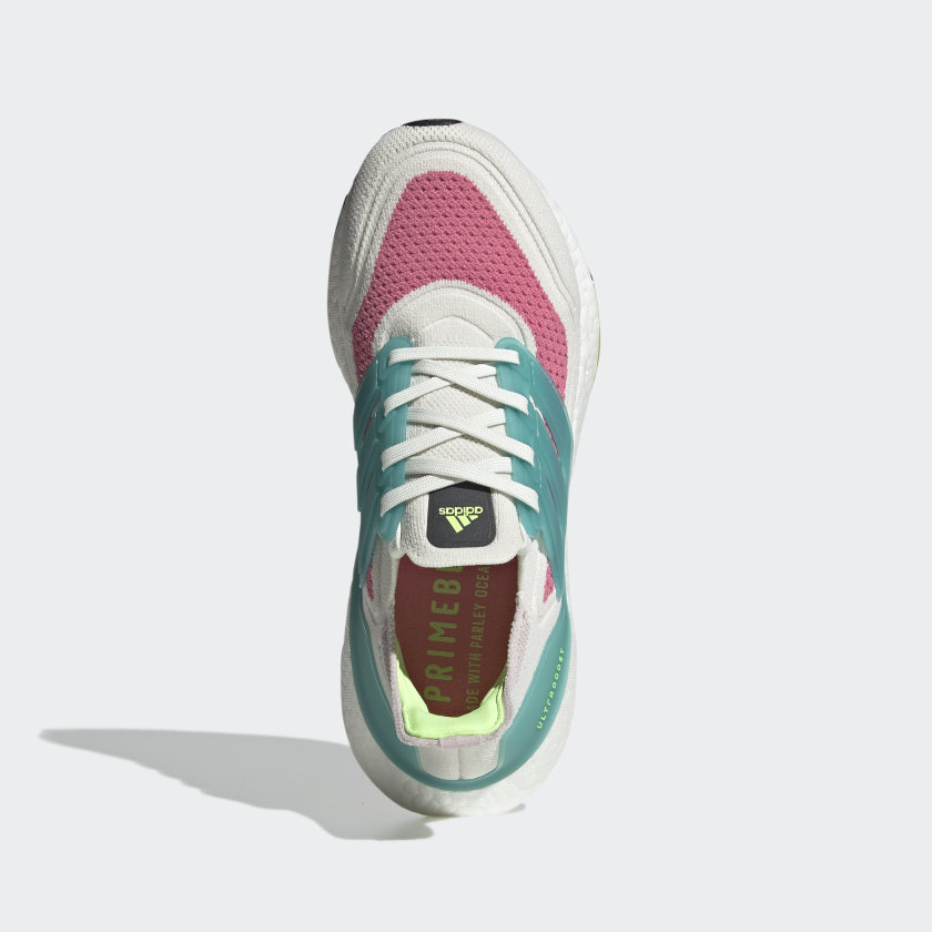 adidas ULTRABOOST 21 Running Shoes | Off-White-Mint | Women's 