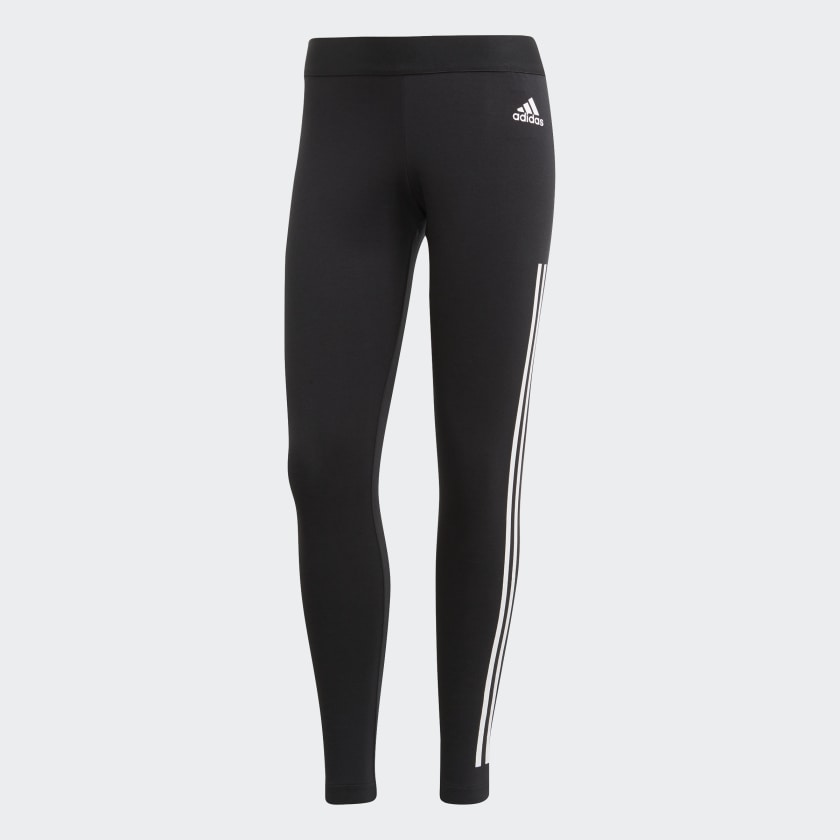 adidas MUST HAVE 3-STRIPES Training Tights | Black-White | Women's