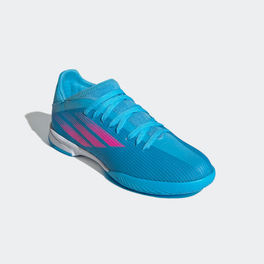 adidas Jr. X SPEEDFLOW.3 Indoor Soccer Cleats | Sky Rush