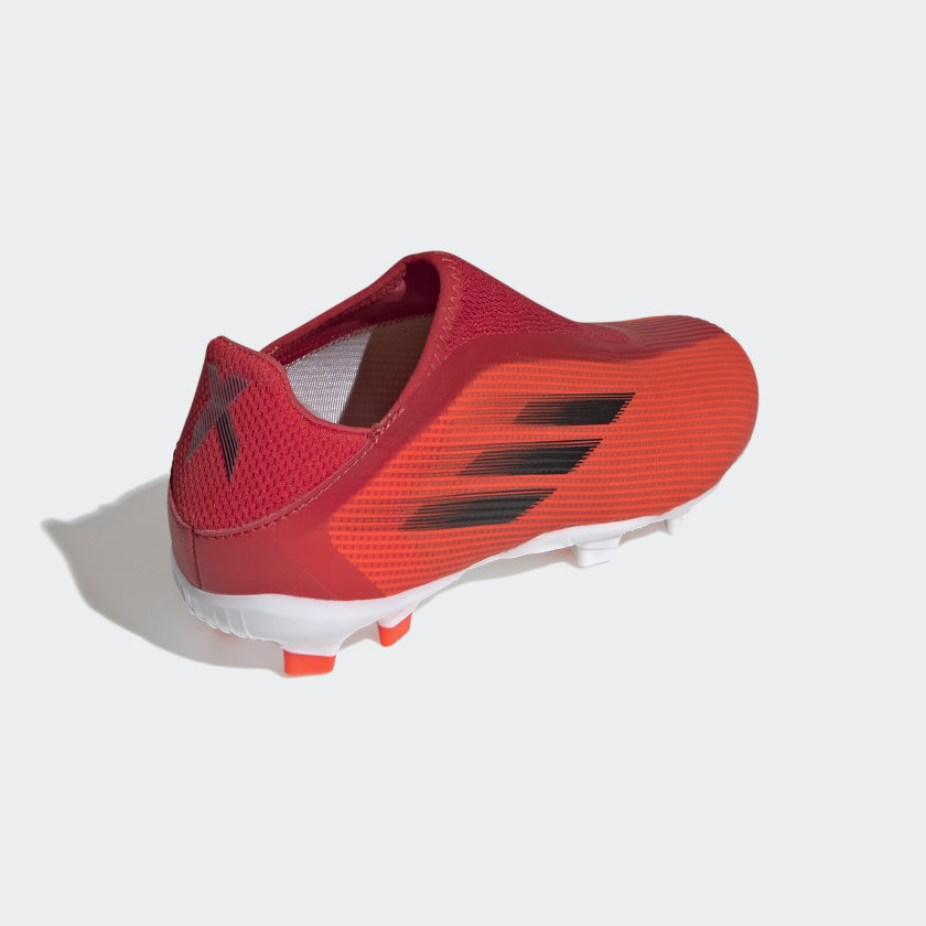 adidas Jr. X SPEEDFLOW.3 LACELESS Firm Ground Soccer Cleats | Red