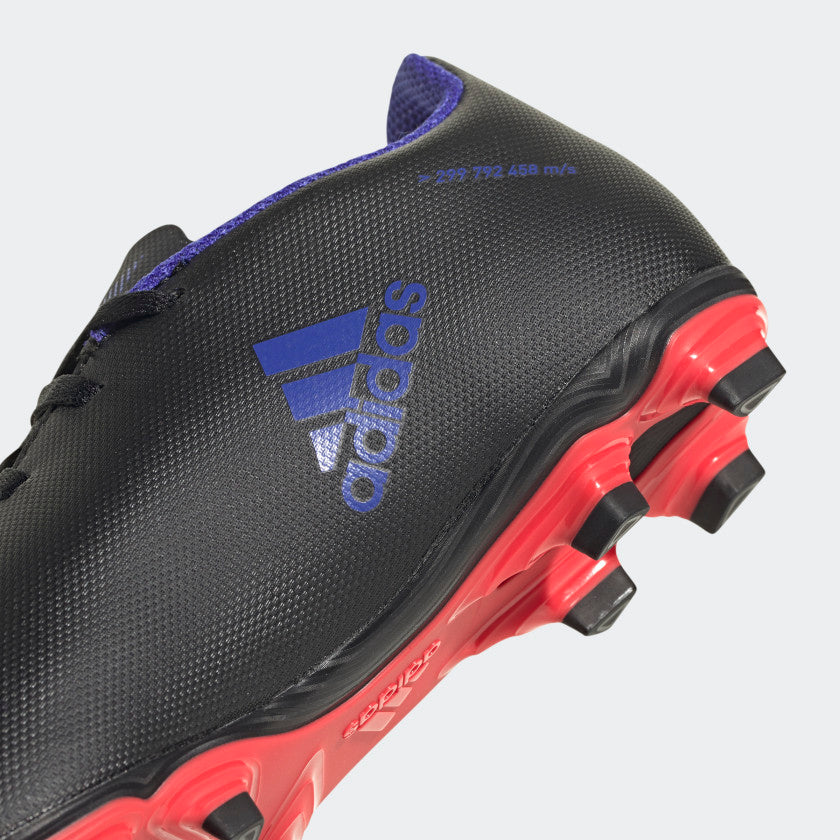 adidas Jr. X SPEEDFLOW.4 Flexible Ground Soccer Cleats | Black