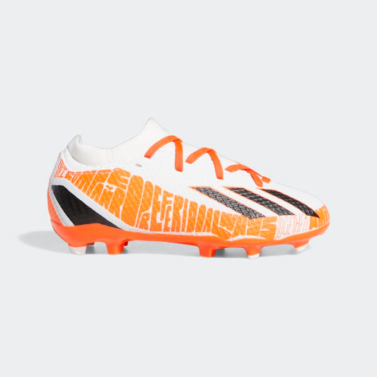adidas X SPEEDPORTAL MESSI.3 Firm Ground Cleats | White-Red | Youth