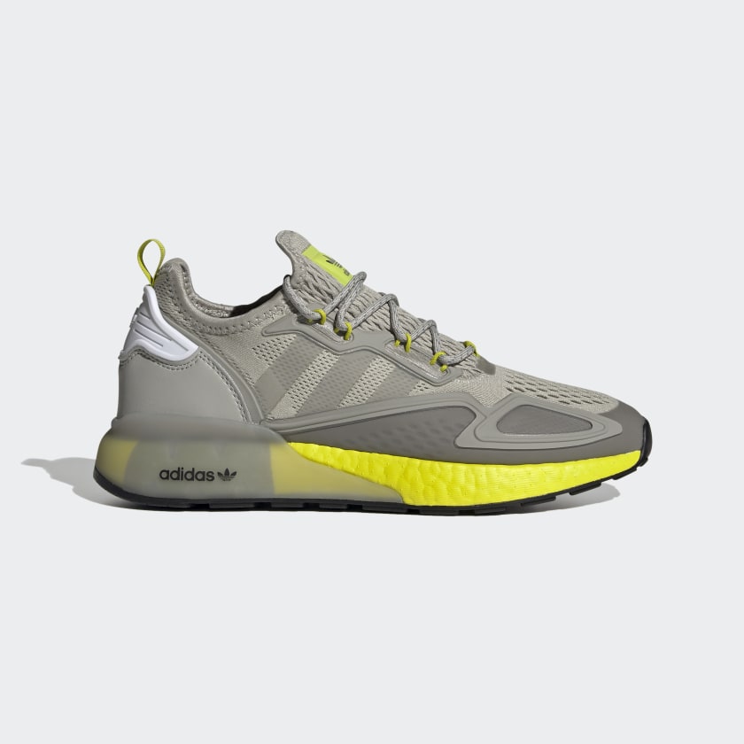 adidas Originals ZX 2K BOOST Shoes | Grey-Acid Buzz | Men's