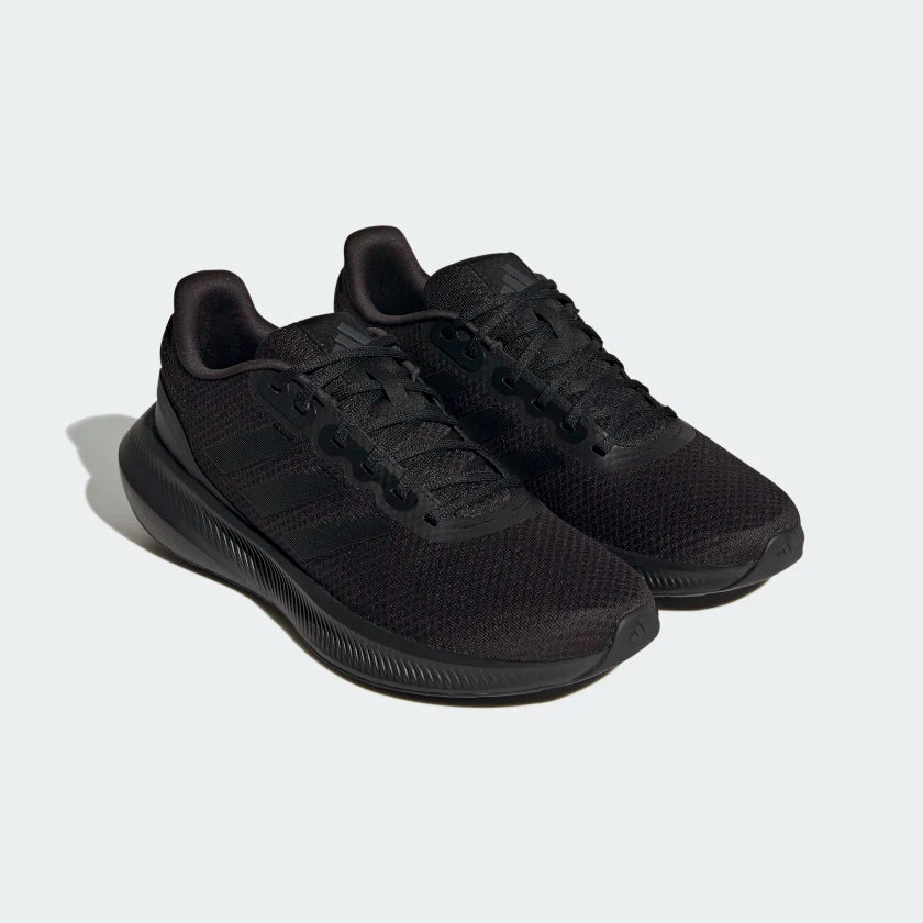 adidas RUNFALCON 3.0 Cloudfoam Low Running Shoes | Black | Men's