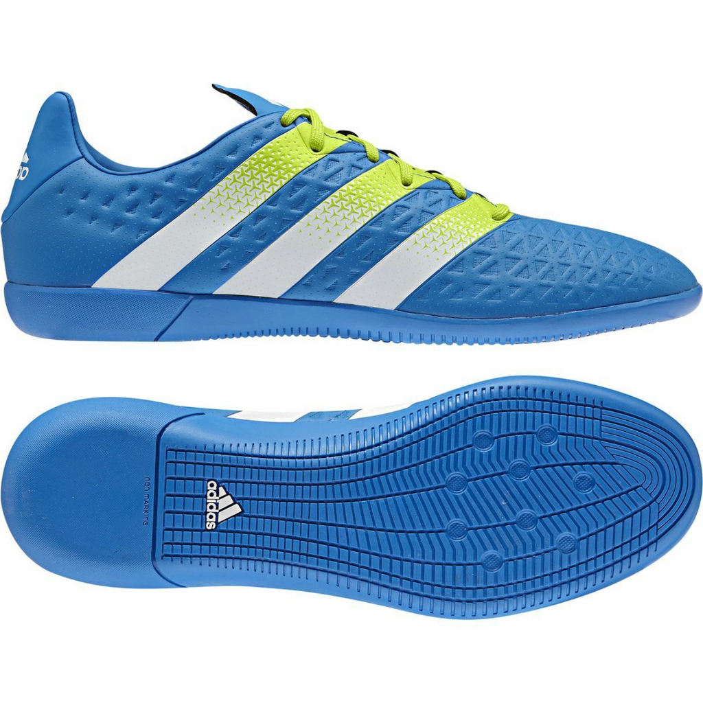 adidas ACE 16.3 Indoor Shoes | Shock Blue | Men's stripe 3 adidas