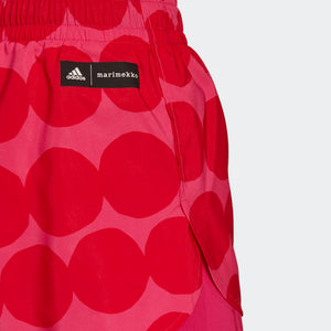 adidas x Marimekko MARATHON 20 Running Shorts | Vivid Red | Women's