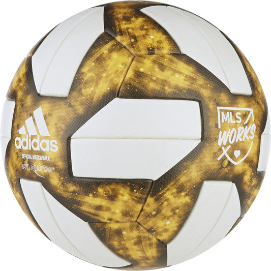 adidas MLS CCA Official Match Soccer Ball | White-Gold