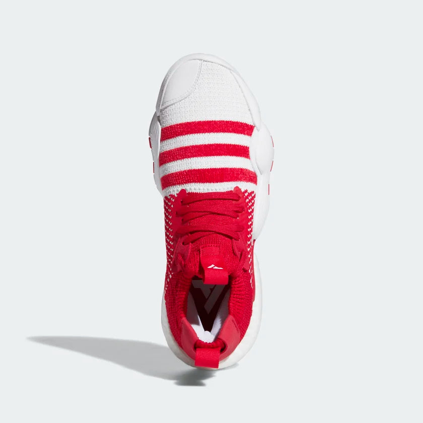 Adidas red and white 2025 basketball shoes