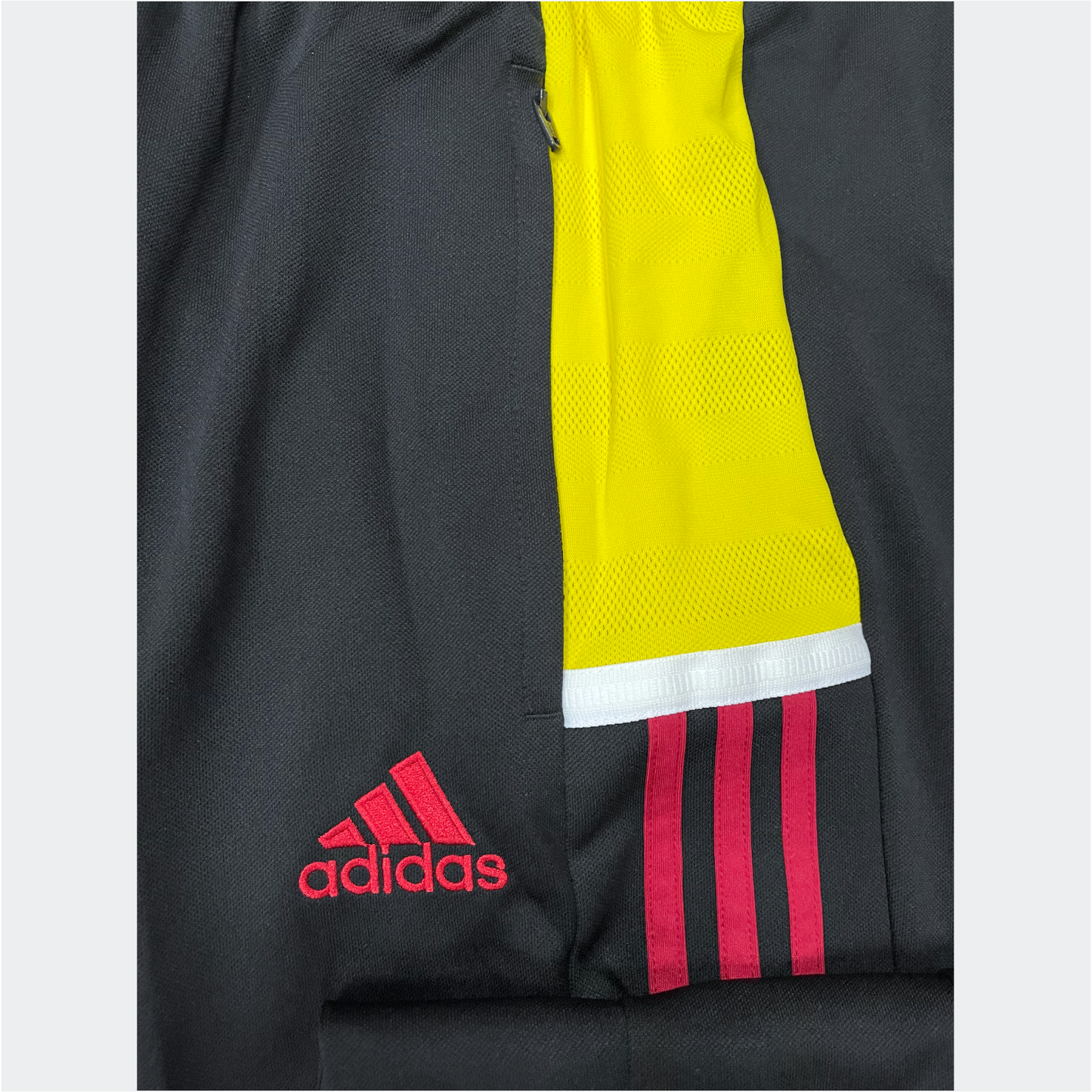 adidas MI TEAM19 Custom Maryland Flag Track Pants | Black-Red-Gold | Men's