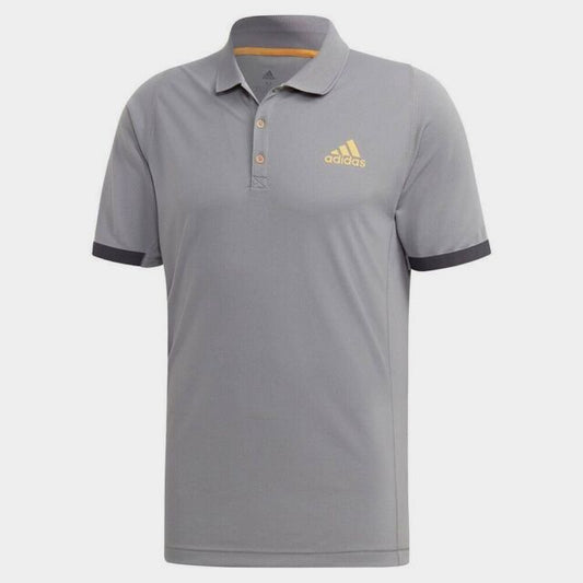 adidas NEW YORK Tennis Polo Shirt | Grey-Orange | Men's